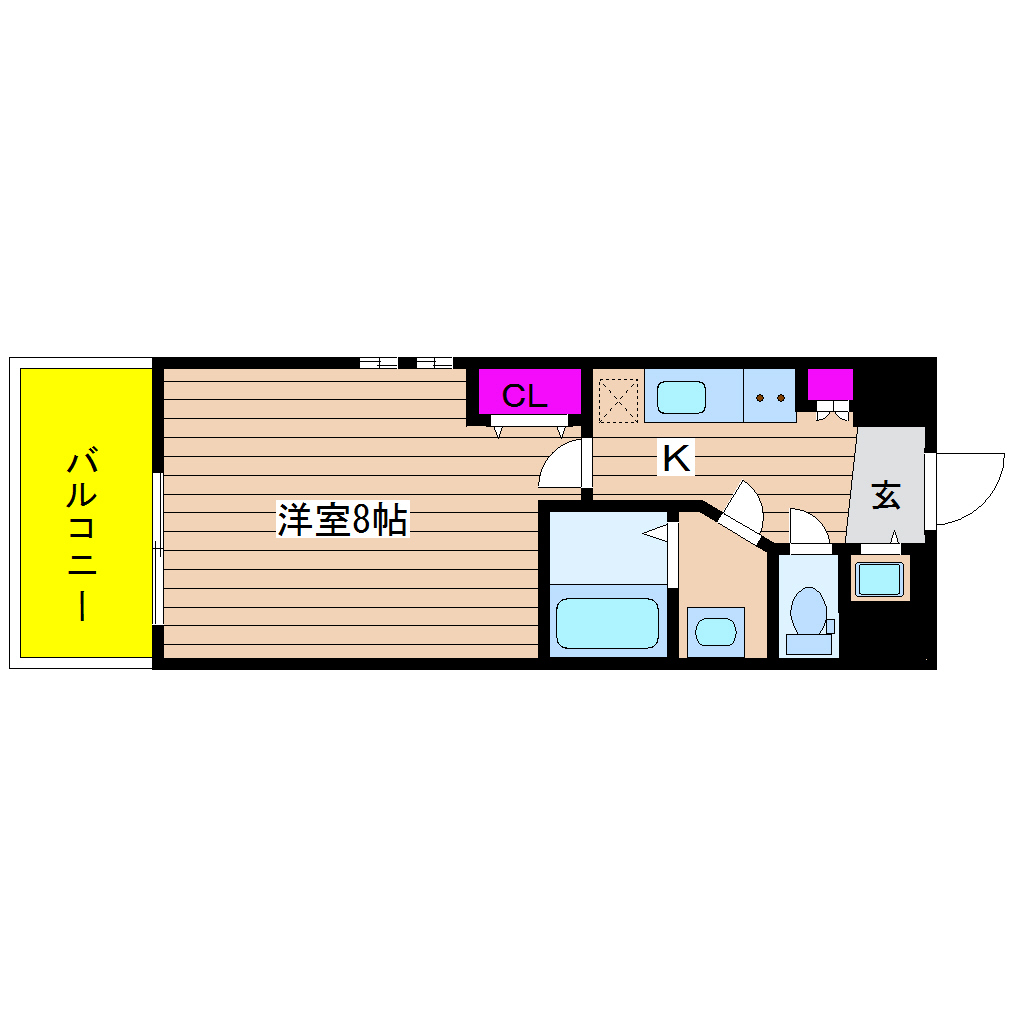 大阪府大阪市中央区和泉町１丁目 間取り