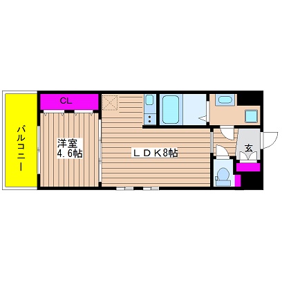大阪府大阪市中央区和泉町１丁目 間取り