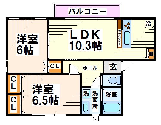 ラ・フラールⅠ 間取り