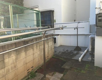 北区西ケ原2丁目楽器可(防音・ピアノ・弦・管楽器・声楽)マンション ベランダ