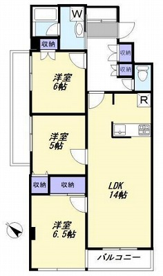 目黒区大岡山1丁目楽器可(ピアノ)マンション 間取り