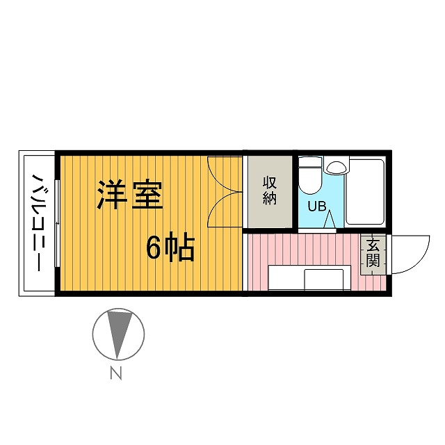 フローラル本町 203号室 間取り