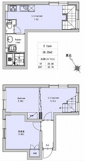 世田谷区奥沢2丁目楽器可（防音・ピアノ・弦・管楽器・声楽）マンション 間取り