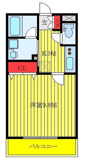 北区王子3丁目楽器可(ピアノ・弦管楽器・声楽)マンション 間取り