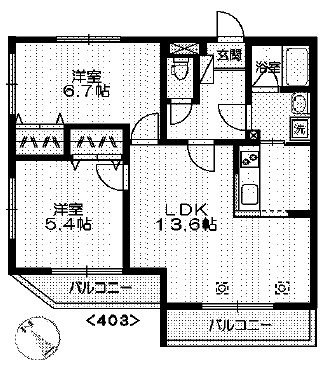 北区王子3丁目楽器可(ピアノ・弦管楽器・声楽)マンション 間取り
