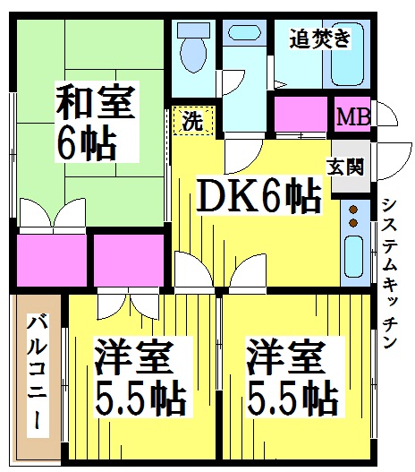 第2モトキハイツ　 間取り図
