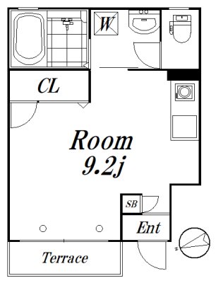 コルティーレ荻窪 103　募集終了号室 間取り