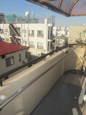 世田谷区桜3丁目楽器可(防音・グランドピアノ・弦・管・打楽器・声楽)マンション ベランダ