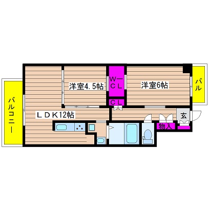 大阪府大阪市中央区本町橋 間取り