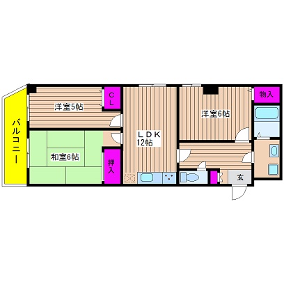 大阪府大阪市西区北堀江２丁目 間取り