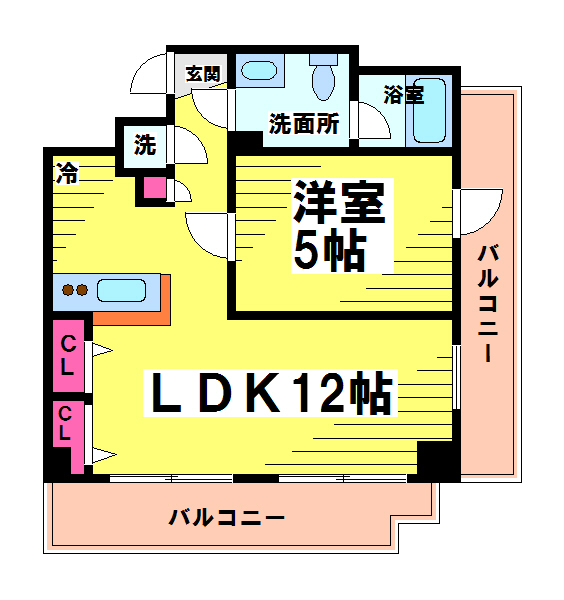セカンド調布A 間取り図