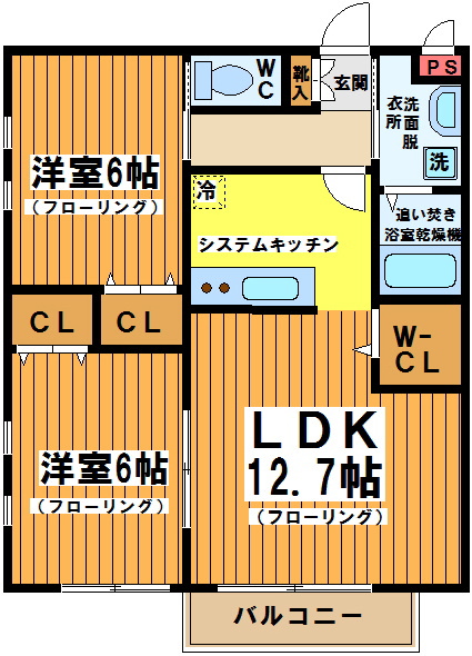 Ｆｏｒｅｓｔ深大寺（フォレスト） 203号室 間取り