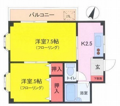 板橋区小茂根1丁目楽器可（ピアノ・弦楽器・木管）マンション 間取り