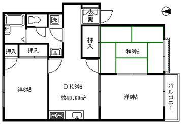 コーポ５ 間取り