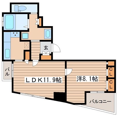 リーガル四ツ橋筋 間取り
