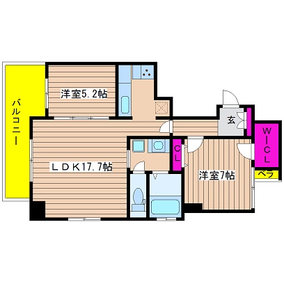 大阪府大阪市中央区南久宝寺町４丁目6-6 間取り