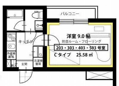 目黒区下目黒2丁目楽器可（防音・24時間演奏・グランドピアノ・弦管楽器・声楽・DTM）マンション 間取り