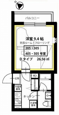 目黒区下目黒2丁目楽器可（防音・24時間演奏・ピアノ・弦管楽器・声楽・DTM）マンション 間取り