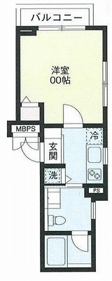 台東区池之端4丁目楽器可(防音・ピアノ・弦・管楽器・声楽)マンション 間取り
