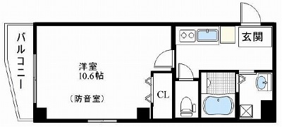 板橋区小茂根１丁目楽器可（防音・ピアノ・弦管楽器・声楽・DTM）マンション 間取り