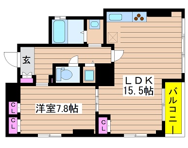 大阪府大阪市西区北堀江１丁目13-8 間取り