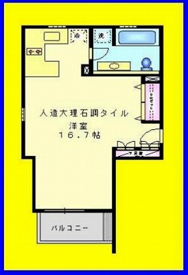 練馬区貫井2丁目楽器可（ピアノ・弦管楽器・DTM）デザイナーズマンション 間取り