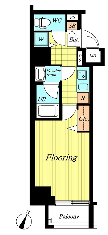 パレステュディオ六本木ＥＡＳＴⅡ 間取り図