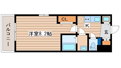 大阪府大阪市西区南堀江２丁目 間取り