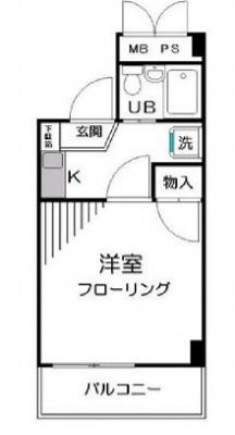北区田端3丁目楽器可（ピアノ）マンション 間取り