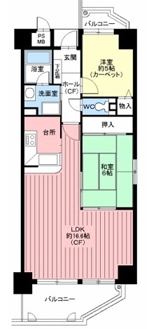 ハイネスあみだ池公園 間取り