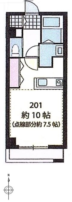 立川市柏町4丁目楽器可（防音・グランドピアノ・弦・木管楽器・声楽）女性限定マンション 間取り