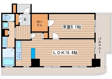 大阪府大阪市中央区南久宝寺町２丁目 間取り