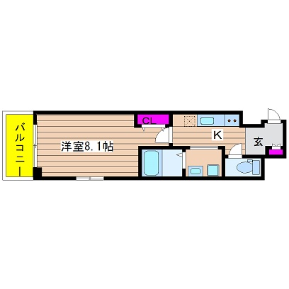 フェールヴィル阿波座 間取り