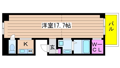 大阪府大阪市西区新町１丁目 間取り