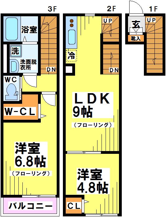 ミハス調布菊野台 202号室 間取り