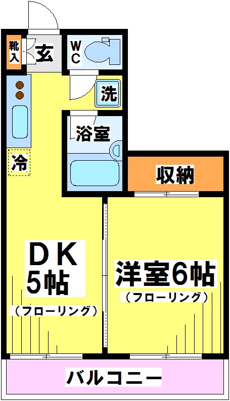 つつじヶ丘ハイツ 202号室 間取り