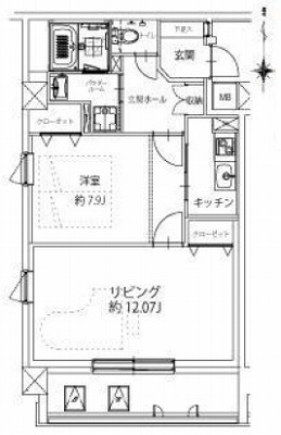 小平市小川町1丁目楽器可（防音・24時間演奏・グランドピアノ・弦管楽器・声楽・DTM）マンション 間取り