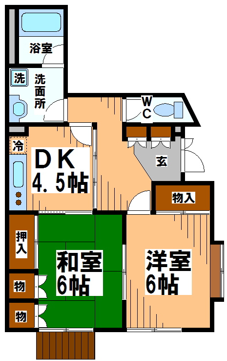 吉祥寺六番館 間取り図