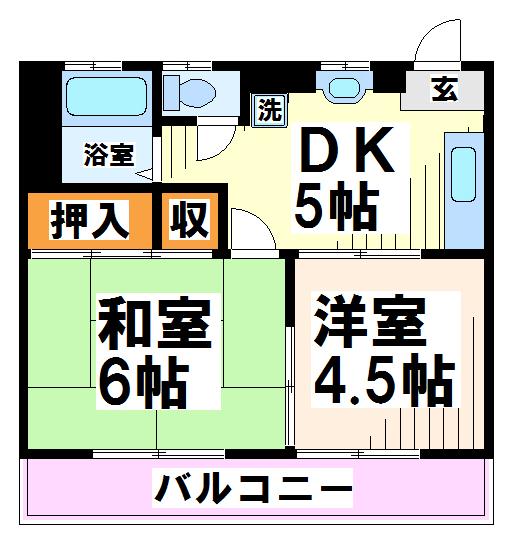 ハイツ藤 間取り