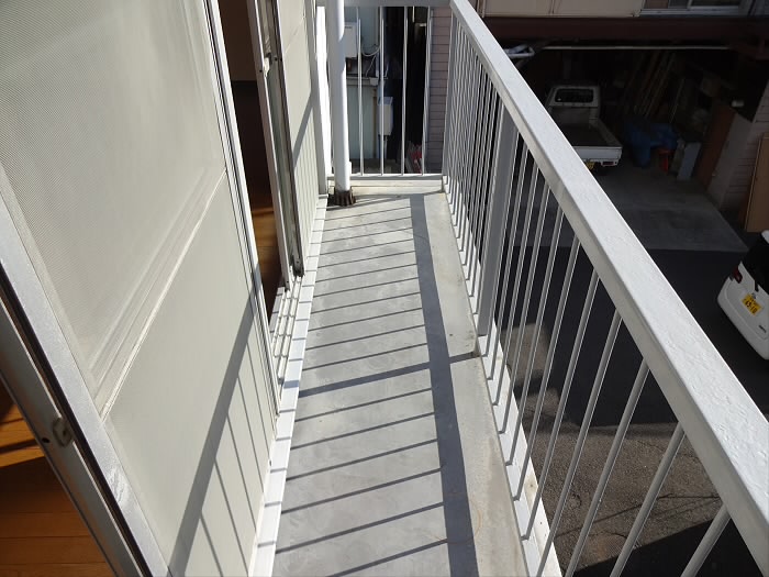 コーポラスエコー ベランダ