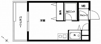 大田区上池台3丁目楽器可(ピアノ・弦・管打楽器・声楽)マンション 間取り