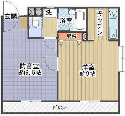 所沢市東町楽器可(防音・24時間演奏・グランドピアノ・弦・木管楽器・声楽)マンション 間取り