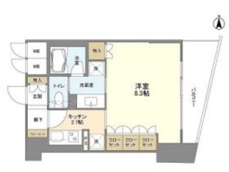 リーガル四ツ橋筋 間取り