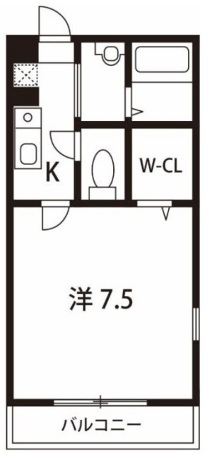 ワンリーフ柴崎 101号室 間取り