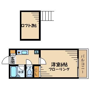 つつじヶ丘ビレッジ 103号室 間取り