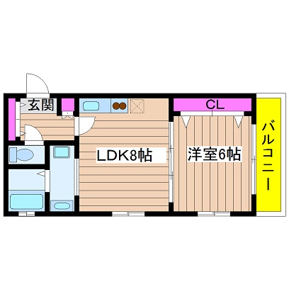 ラ・メゾンさくら 間取り