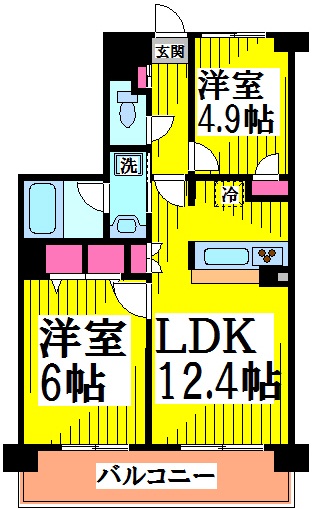 メルヴェーユ調布 間取り