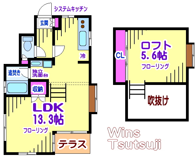 染地アパートメント 101号室 間取り