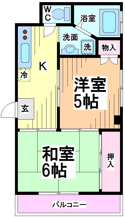 鮎沢コーポ 間取り