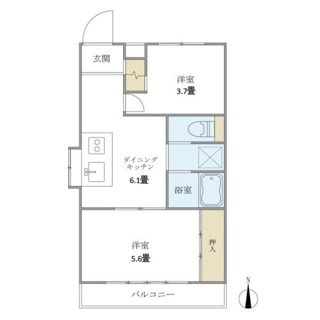 カーサグリーンプラザ 間取り図